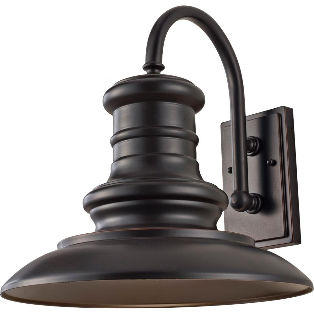 Redding Station Restoration Bronze 1-Light Outdoor Lantern Outdoor Feiss 