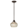 Urban Renewal Rustic Iron 1-Light Mini Pendant Ceiling Feiss 