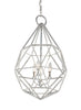 Marquise Silver 3-Light Marquise Pendant Ceiling Feiss 