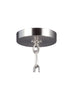 Frontage Satin Nickel 1-Light Pendant Ceiling Feiss 