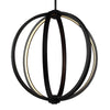 Khloe Oil Rubbed Bronze 20" LED Globe Pendant Ceiling Feiss 