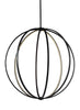 Khloe Oil Rubbed Bronze 48" LED Globe Pendant Ceiling Feiss 