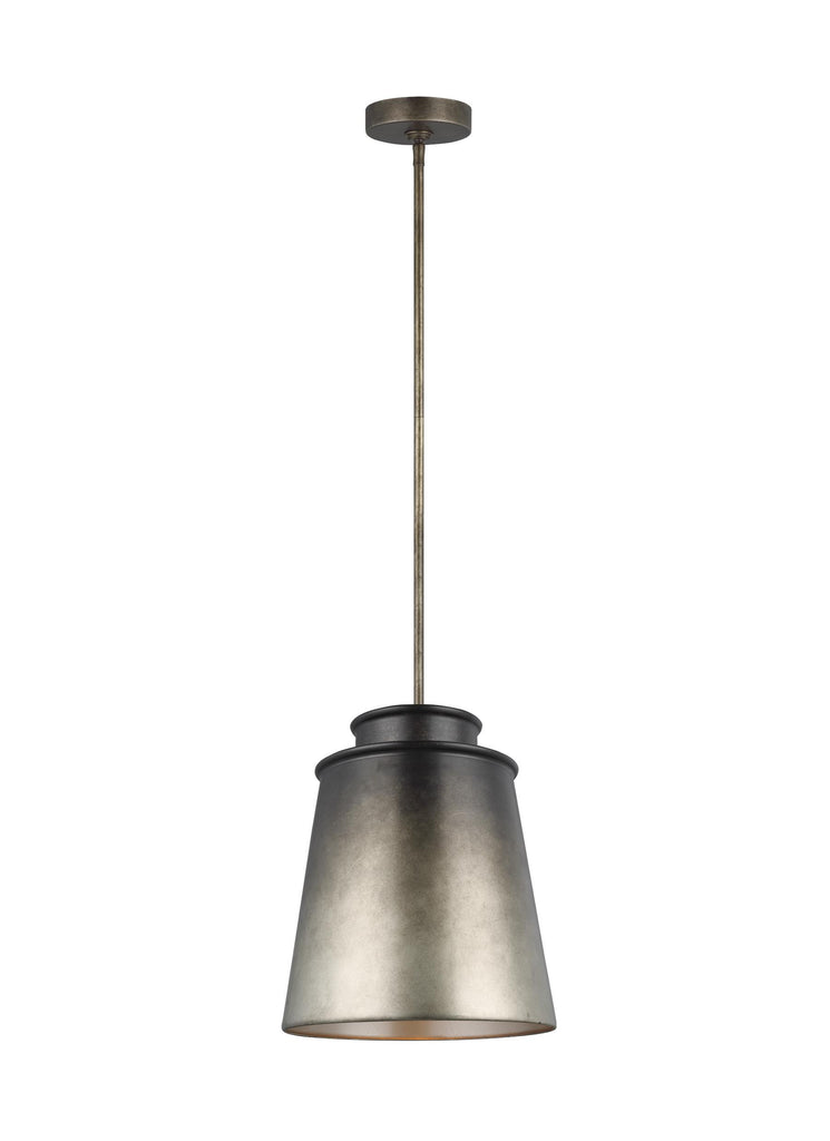 Fiona Oil Can Grey 1-Light Pendant Ceiling Feiss 