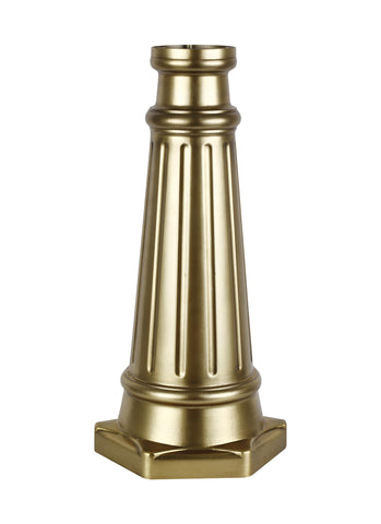 Outdoor Post Base Painted Distressed Brass Post Base PDB Feiss 