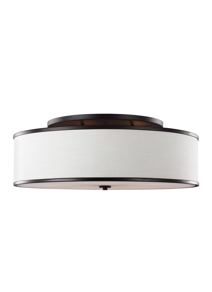 Lennon Oil Rubbed Bronze 5-light'semi-Flush Mount Ceiling Feiss 