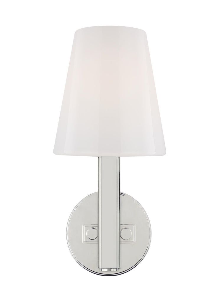 Logan Polished Nickel 1-Light Wall Sconce Wall Feiss 