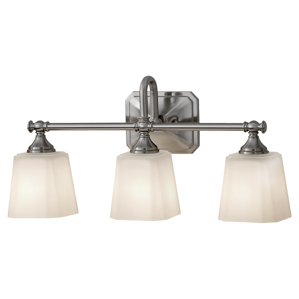 Concord Polished Nickel 3-Light Vanity Strip Wall Feiss 