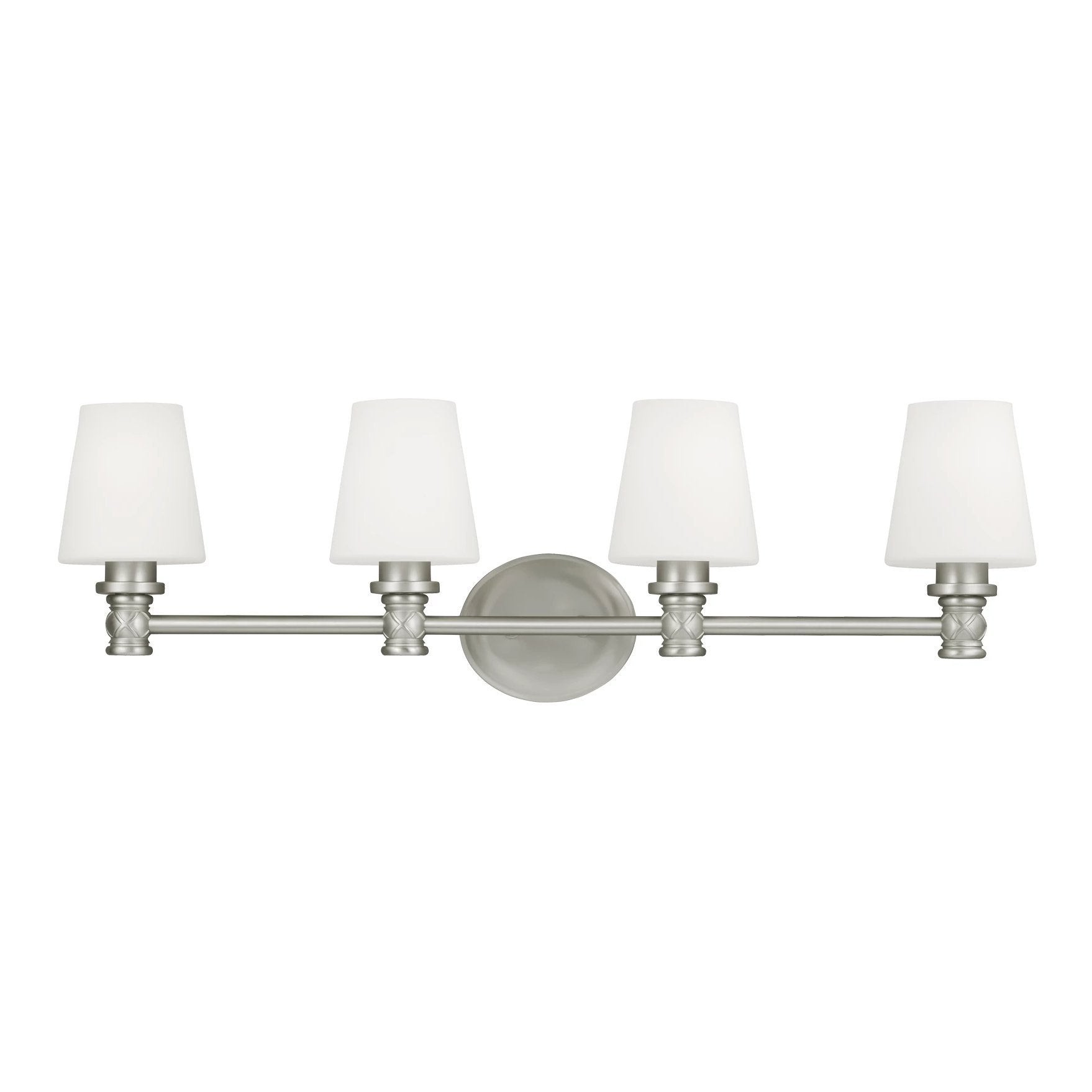 Xavierre Satin Nickel 4-Light Vanity Wall Feiss 