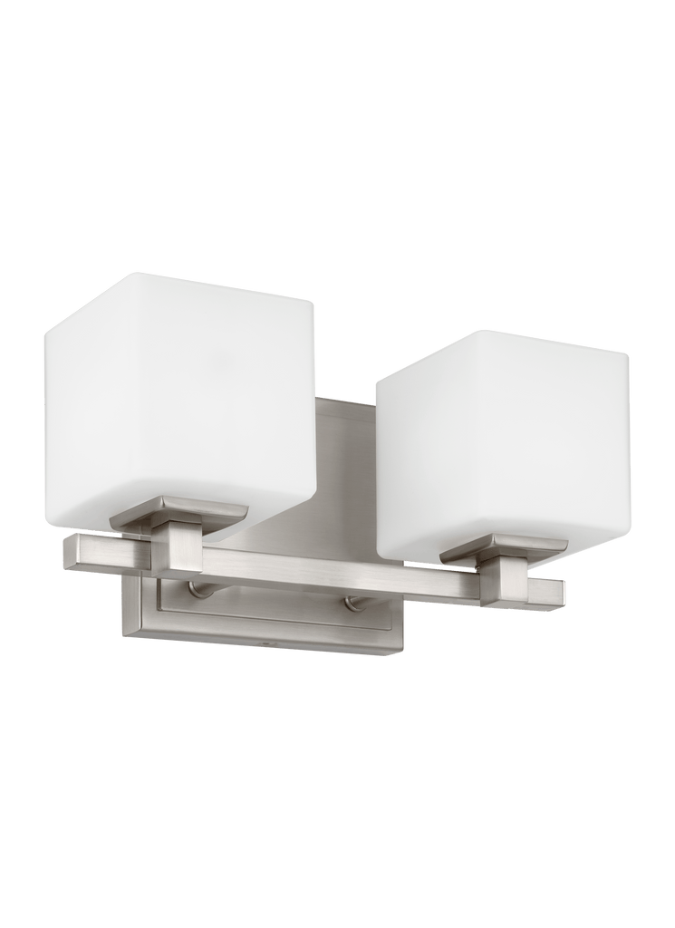 Sutton Satin Nickel 2 - Light Vanity Wall Feiss 