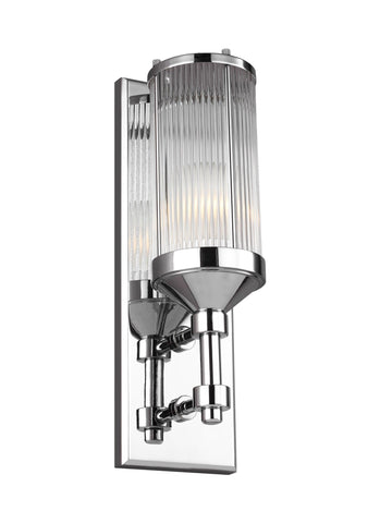 Paulson Chrome 1-Light Wall Sconce Wall Feiss 