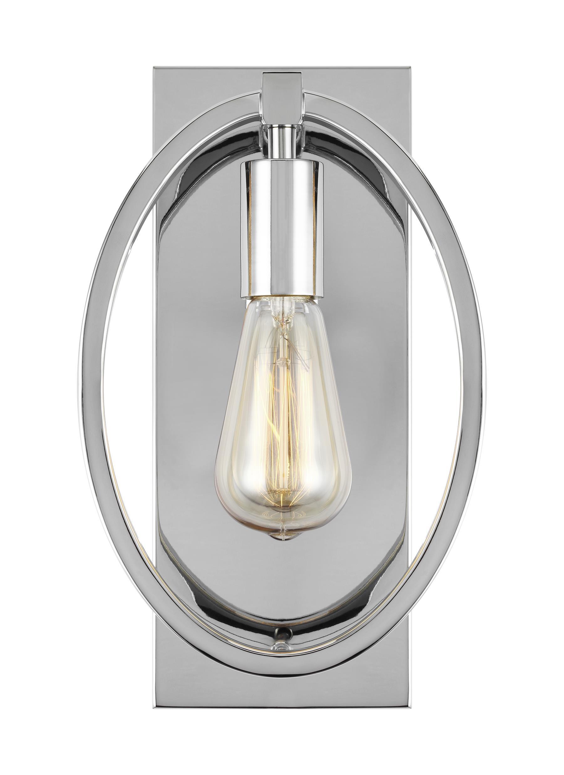 Marlena Chrome 1-Light Wall Sconce Wall Feiss 