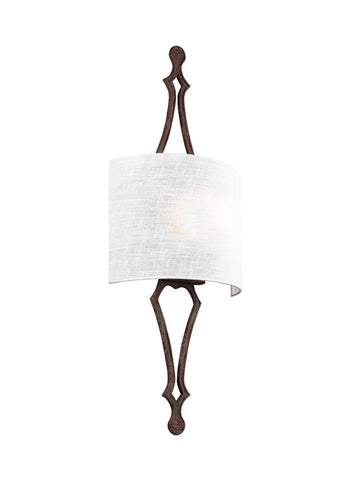 Tilling Weathered Iron 1-Light Wall Sconce Wall Feiss 