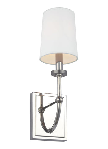Stowe Polished Nickel 1-Light Wall Sconce Wall Feiss 