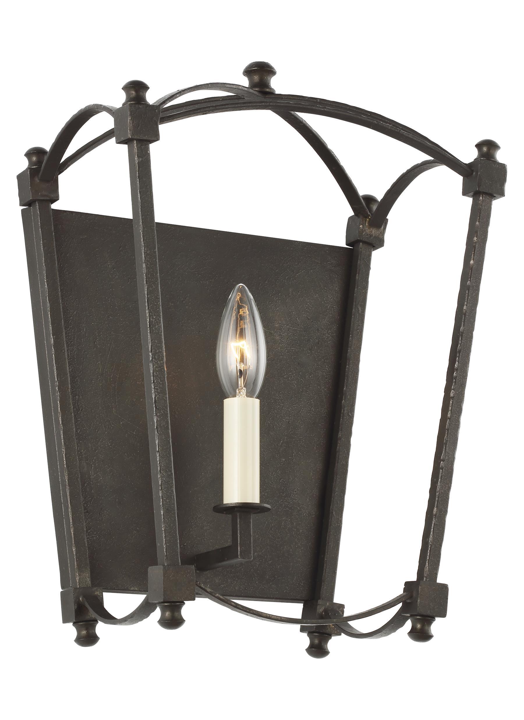 Thayer Smith Steel 1-Light Wall Sconce Wall Feiss 