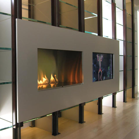 Fire Ribbon Vent Free 3ft - Natural Gas, Stainless Interior Fireplaces Spark 