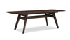 Currant 72 - 92" Extendable Dining Table, Black Walnut Furniture Greenington 