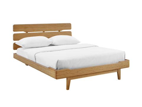 Currant Eastern King Platform Bed, Caramelized Furniture Greenington 