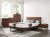 Currant California King Platform Bed, Oiled Walnut Furniture Greenington 