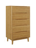 Currant Five Drawer Chest, Caramelized Furniture Greenington 
