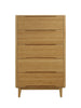 Currant Five Drawer Chest, Caramelized Furniture Greenington 