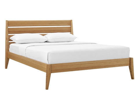 Sienna Queen Platform Bed, Caramelized