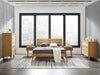 Sienna Queen Platform Bed, Caramelized Furniture Greenington 