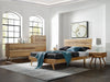Azara Queen Platform Bed, Caramelized Furniture Greenington 