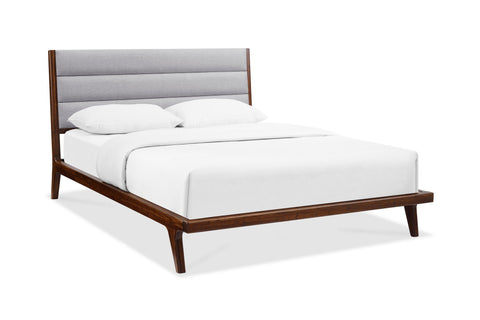 Mercury Upholstered Queen Platform Bed, Exotic