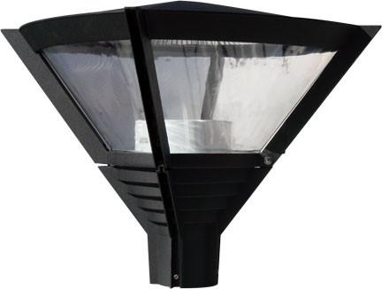 Powder Coated Cast Aluminum Architectural Post Top Light Fixture Black Outdoor Dabmar 