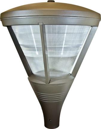 Cast Aluminum 28"h Architectural Post Top HID Fixture Bronze - Multiple Lamping Options Outdoor Dabmar 