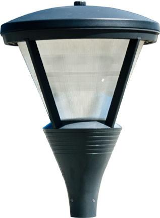 Cast Aluminum 28"h Architectural Post Top HID Fixture Black - Multiple Lamping Options Outdoor Dabmar 