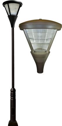 Cast Aluminum 153"h Architectural HID Lightpost - Bronze - Multiple Lamping Options Outdoor Dabmar 