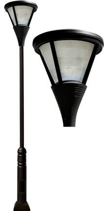 Cast Aluminum 153"h Architectural HID Lightpost - Black - Multiple Lamping Options Outdoor Dabmar 