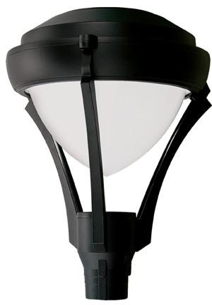 Cast Aluminum 28"h Post Top Light Fixture Black - Multiple Lamp Options Outdoor Dabmar 