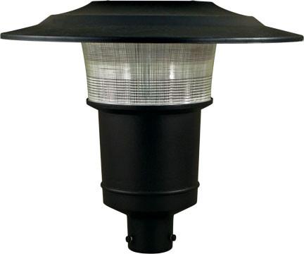 Cast Aluminum 20"h Architectural Post Top Light Fixture - Black - Multiple Lamp Options Outdoor Dabmar 