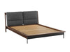 Park Avenue Queen Platform Bed with Fabric - Ruby