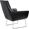 Kendrick Leather Chair - Black Furniture Adesso 