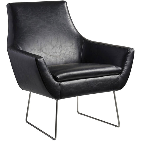 Kendrick Leather Chair - Black