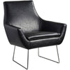 Kendrick Leather Chair - Black Furniture Adesso 