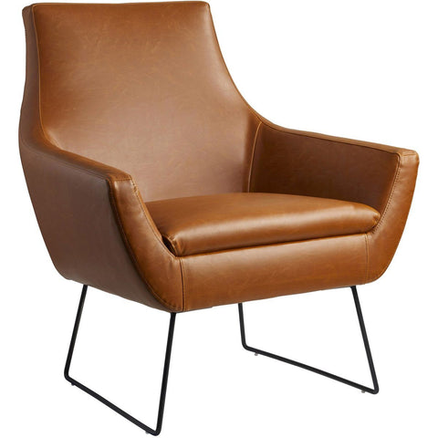 Kendrick Leather Chair - Brown Furniture Adesso 