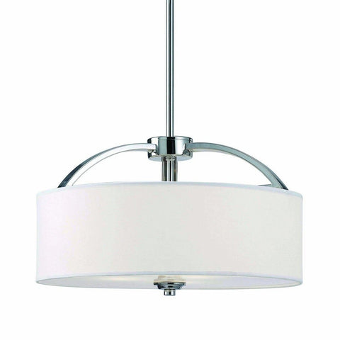 Milano 3 Light 16" Rod Chandelier - Chrome Ceiling 7th Sky Design 