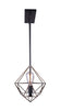 Greer 5 Light 40"w Linear Black and Gold Chandelier