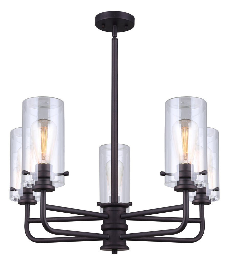 Albany 5 Light Chandelier - Oil Rubbed Bronze Ceiling 7th Sky Design 