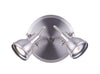 Polo Collection 2-Light Directional Ceiling/Wall Light - Brushed Nickel