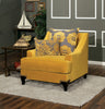 Lucilia Premium Fabric Chair Gold Furniture Enitial Lab 