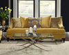 Lucilia Premium Fabric Sofa Gold Furniture Enitial Lab 