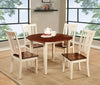 Lope Two-Tone Dining Chair Vintage White & Cherry (Set of 2) Furniture Enitial Lab 