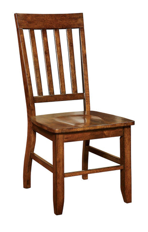 Calve Slat Back Dining Chair Dark Oak (Set of 2)