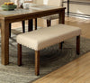 Fera Dining Bench Ivory Linen Furniture Enitial Lab 
