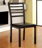 Jilen Leatherette Dining Chair Black (Set of 2) Furniture Enitial Lab 